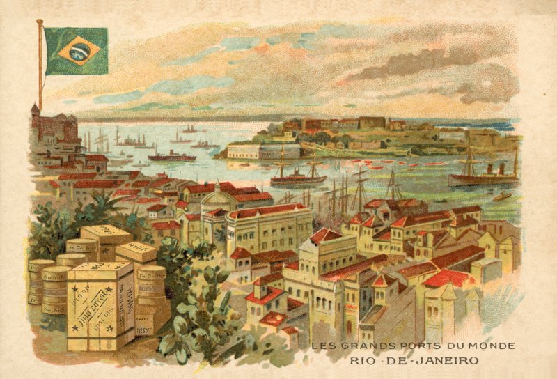Rio de Janeiro, Brazylia (chromolitho) autorstwa French School