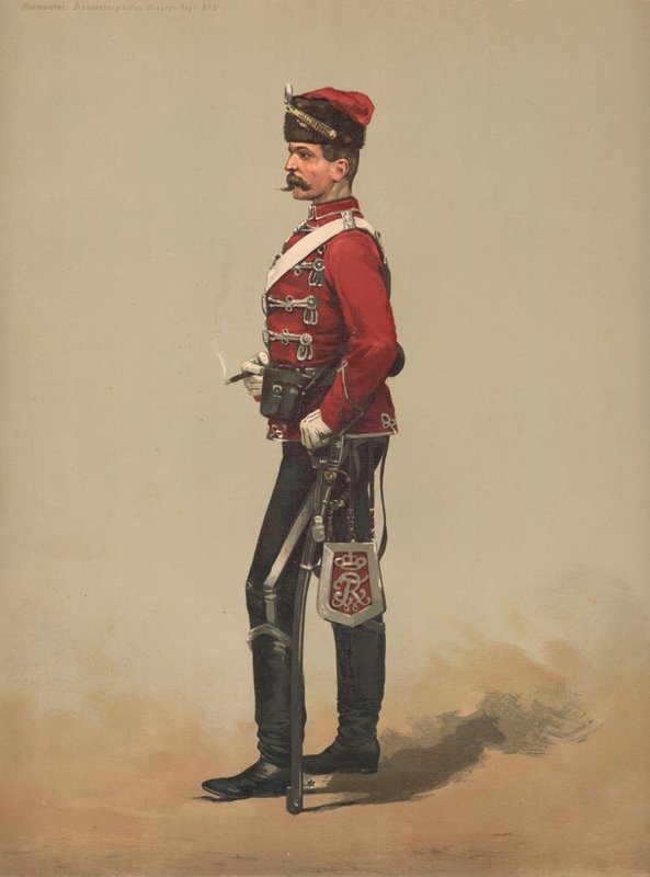 Rittmeister, Brandenburg Hussars, Regt nr 3 autorstwa French School