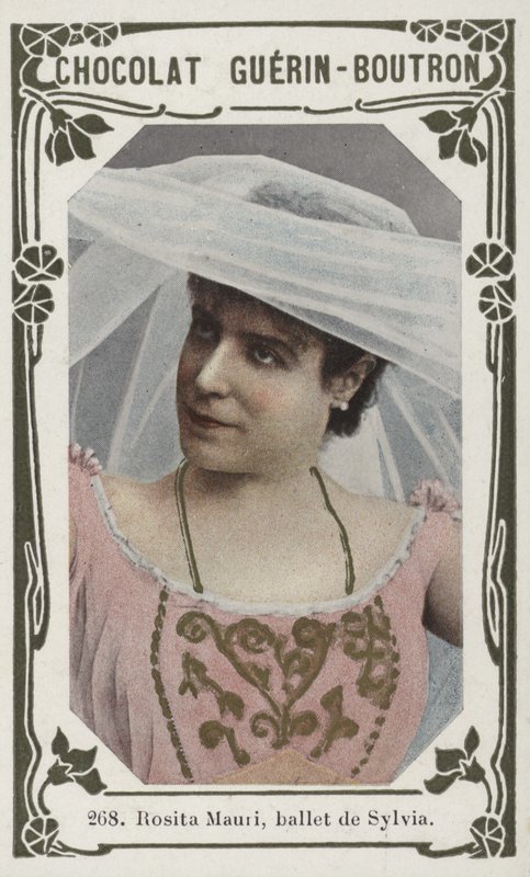 Rosita Mauri, balet de Sylvia (kolorowe zdjęcie) autorstwa French School