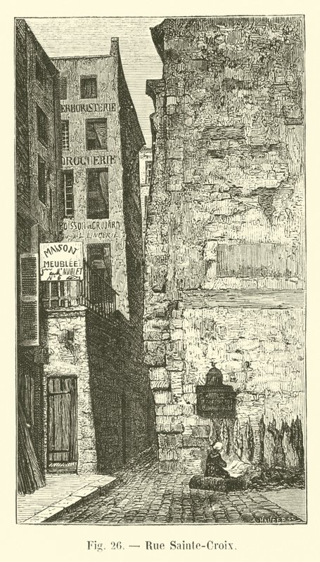 Rue Sainte-Croix autorstwa French School