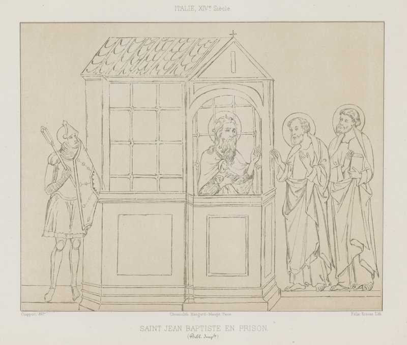 Św. Jan Chrzciciel w więzieniu autorstwa French School