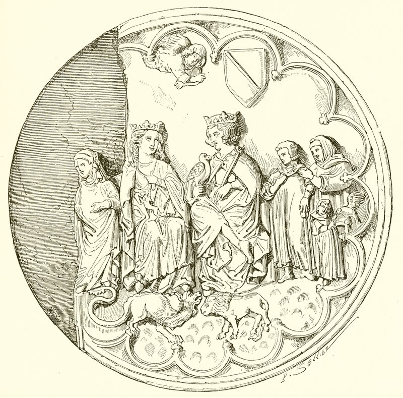 Saint Louis i Blanche z Kastylii autorstwa French School