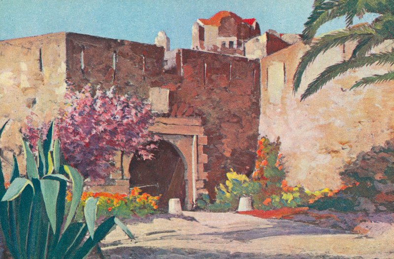 Saint Tropez: Cytadela (kolorowa litografia) autorstwa French School