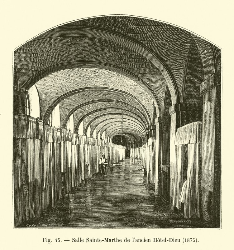 Sala Sainte-Marthe dawnego Hotel-Dieu, 1875 autorstwa French School