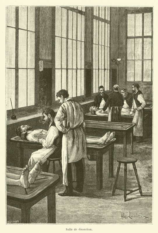 Pomieszczenie do sekcjonowania (grawerowania) autorstwa French School