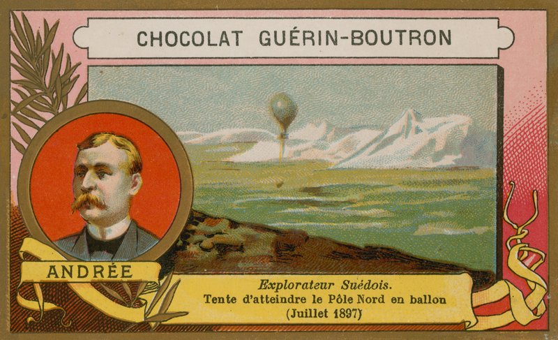 Salomon August Andree, XIX-wieczny szwedzki odkrywca autorstwa French School