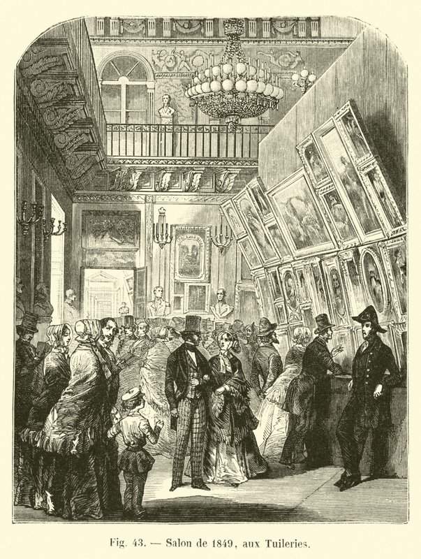 Salon z 1849 r. w Tuileries autorstwa French School