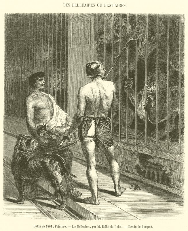 Salon 1861, Malarstwo, Les Belluaires (grafika) autorstwa French School