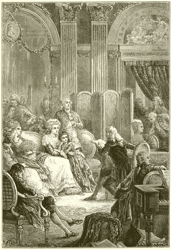 Salon de Madame Necker autorstwa French School