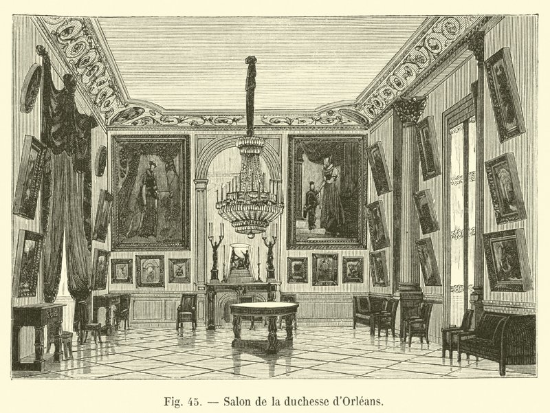Salon księżnej Orleanu autorstwa French School