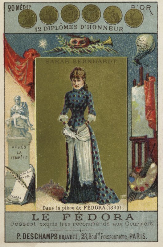 Sarah Bernhardt, francuska aktorka autorstwa French School