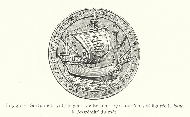 Pieczęć angielskiego miasta Bostonu autorstwa French School