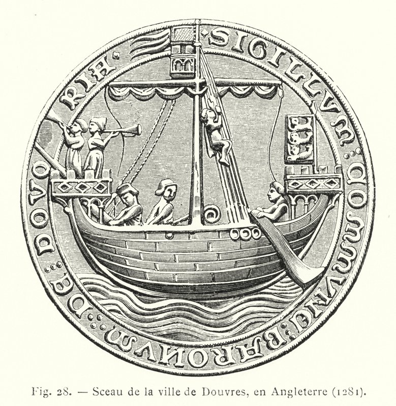 Pieczęć miasta Dover, Anglia autorstwa French School