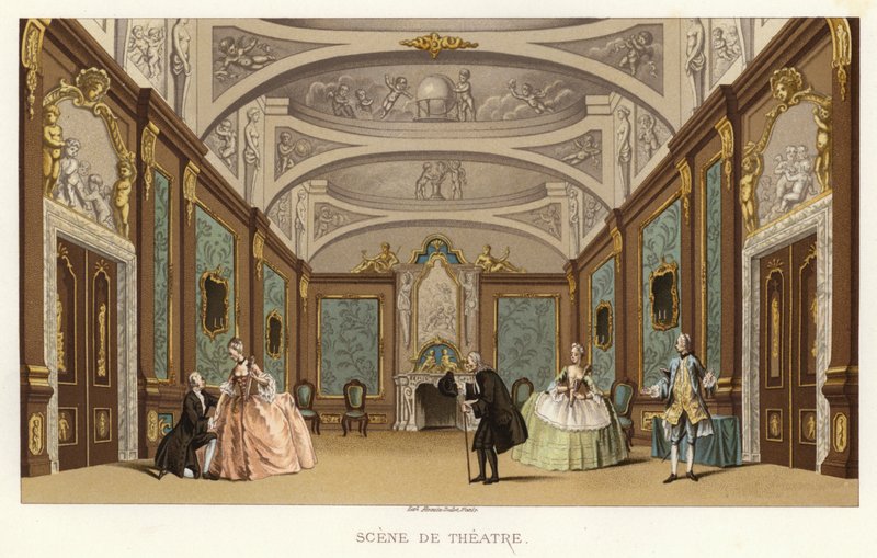 Scena teatralna autorstwa French School