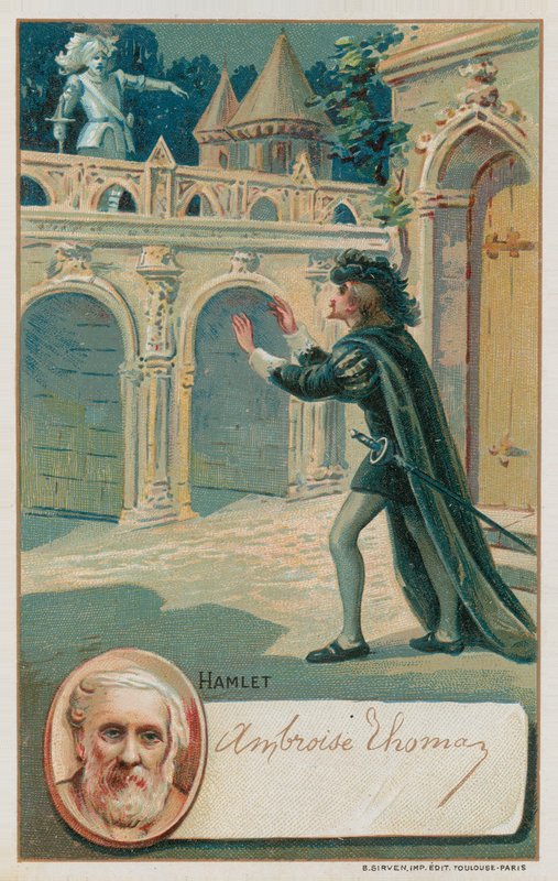 Scena z opery Hamlet autorstwa French School