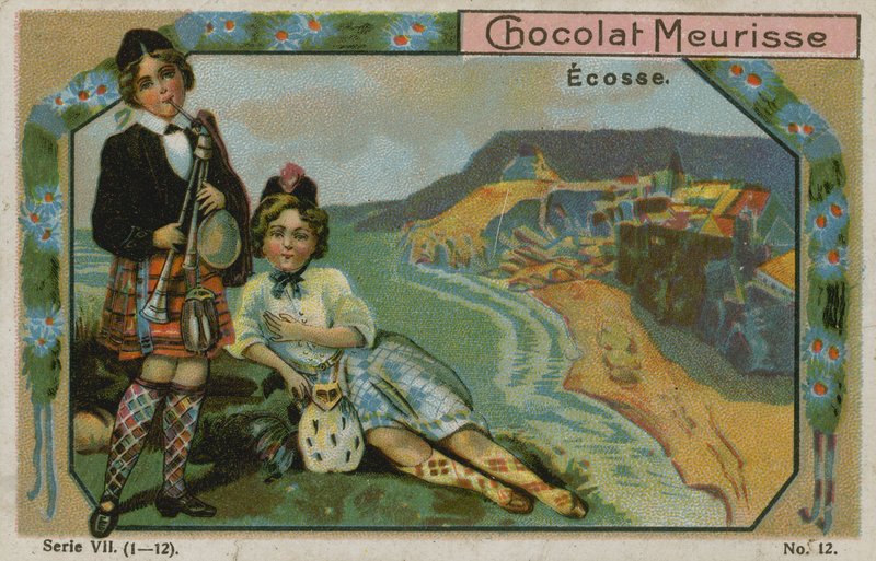 Szkocja, karta handlowa dla Chocolat Meurisse autorstwa French School