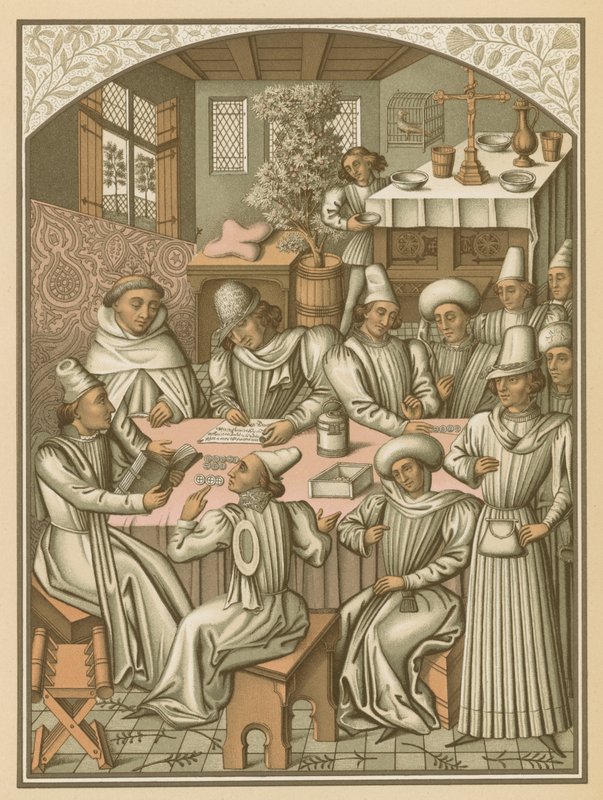 Rozliczenie rachunków przez Bractwo Charite-Dieu i Notre-Dame za odzyskanie Rouen, 1466 autorstwa French School