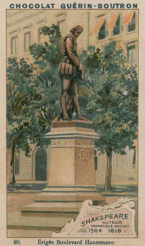 Szekspir, autor, dramat angielski, 1564-1616, Erigee Boulevard Haussmann autorstwa French School