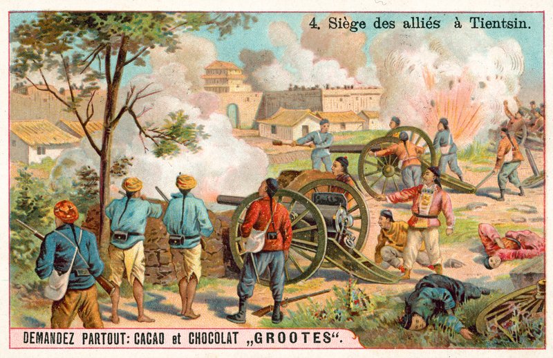 Oblężenie Tientsin, Rebelia Bokserów, Chiny autorstwa French School