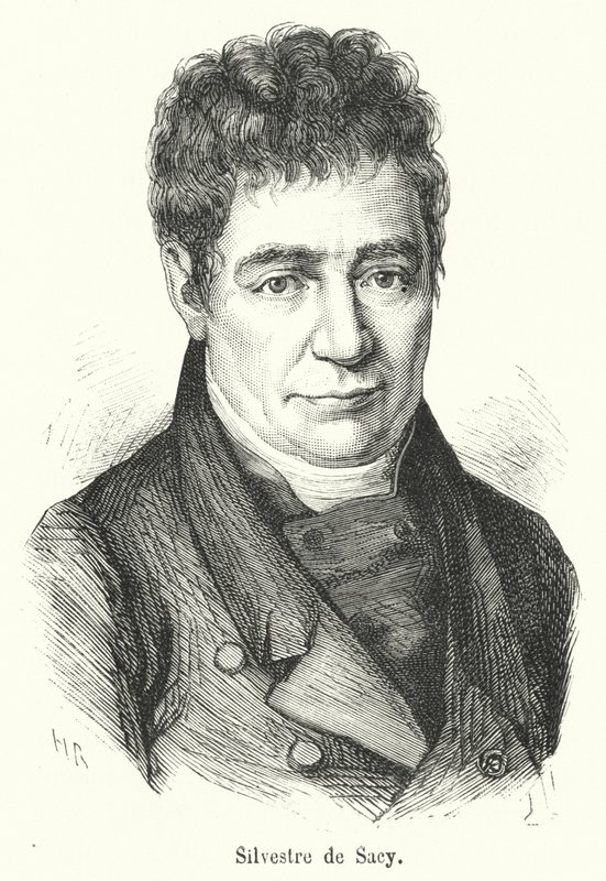 Silvestre de Sacy (grafika) autorstwa French School