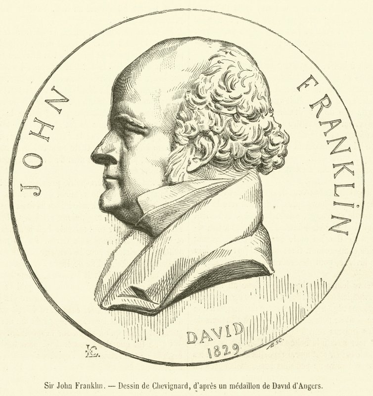 Sir John Franklin (grafika) autorstwa French School