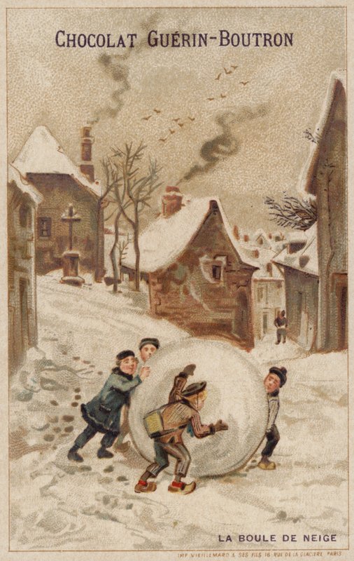 Śnieżka (chromolitho) autorstwa French School