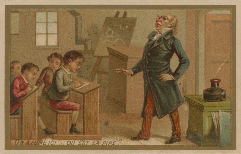 Ktoś tu palił. Gdzie jest fajka? autorstwa French School