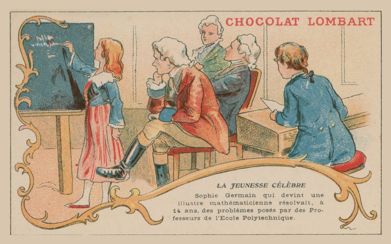 Sophie Germain, genialna młoda matematyk autorstwa French School