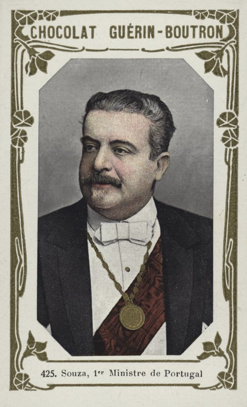 Souza, premier Portugalii (kolorowe zdjęcie) autorstwa French School