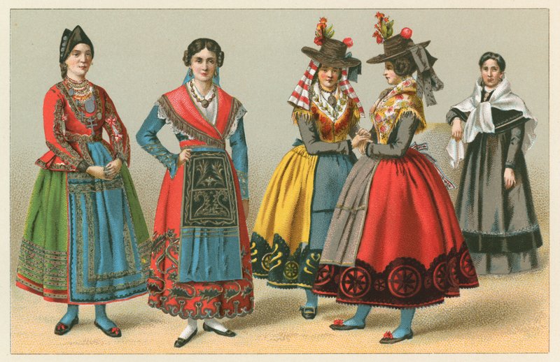 Hiszpania kostium autorstwa French School