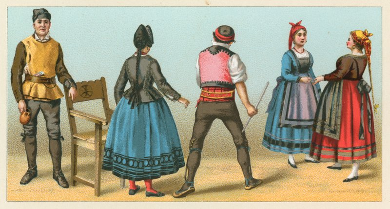 Hiszpania kostium autorstwa French School