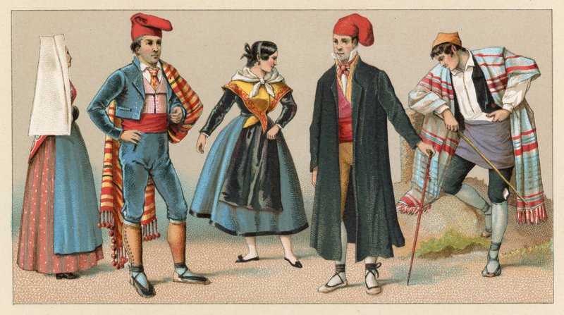 Hiszpania kostium autorstwa French School