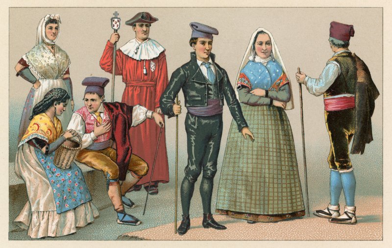 Hiszpania kostium autorstwa French School