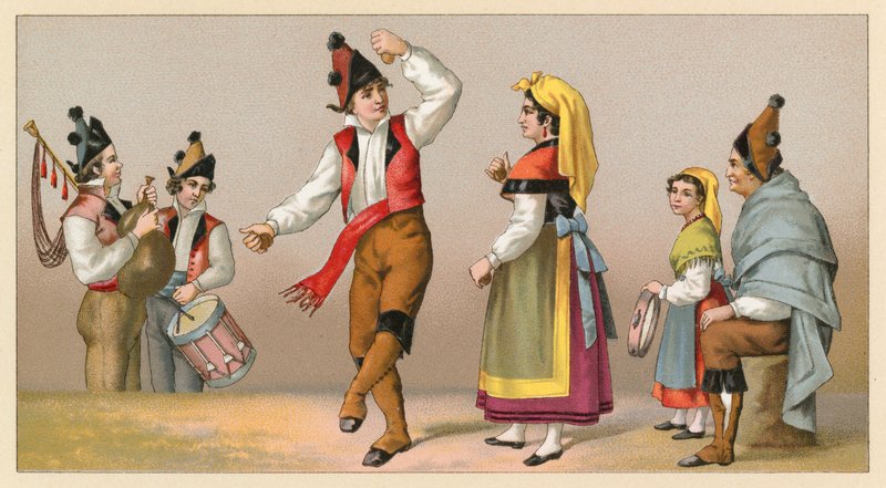 Hiszpania kostium autorstwa French School