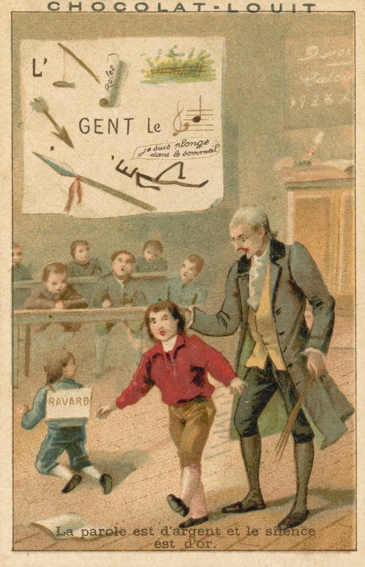 Mowa jest srebrna, a milczenie złotem autorstwa French School