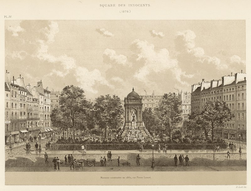 Plac Niewinnych, 1878 autorstwa French School