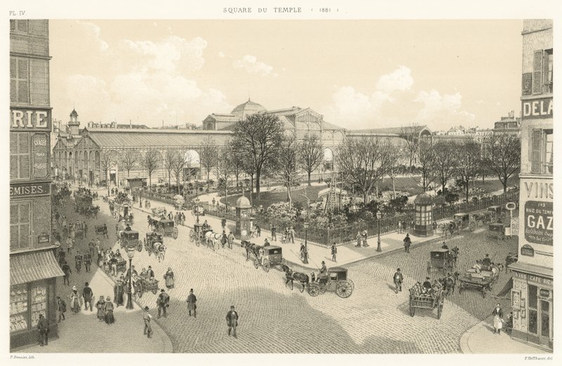 Plac Świątyni, 1881 autorstwa French School