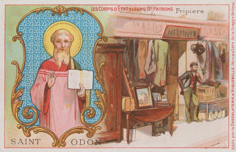 St Odo i sprzedawca odzieży używanej autorstwa French School
