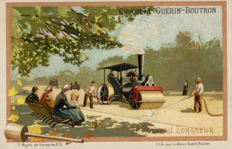 Walec parowy (chromolitho) autorstwa French School