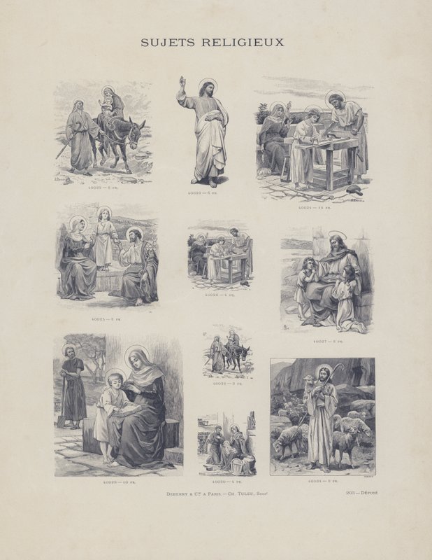 Przedmioty religijne (grafika) autorstwa French School