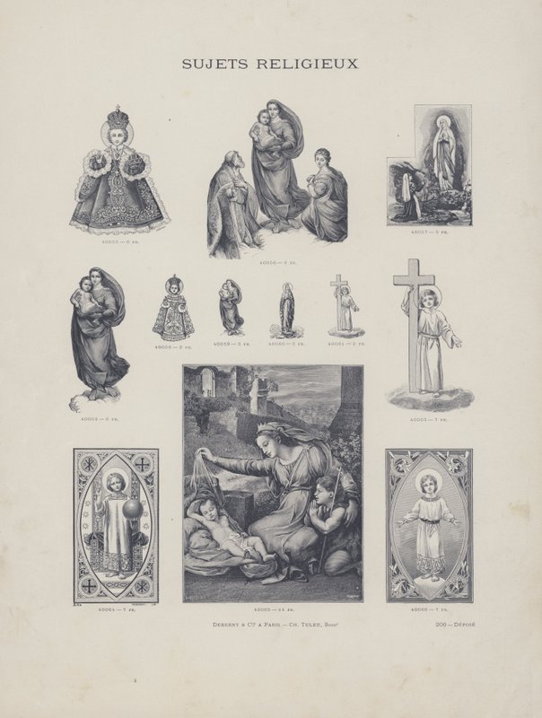 Przedmioty religijne (grafika) autorstwa French School