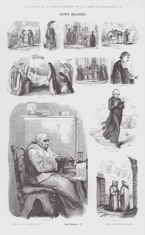 Przedmioty religijne (grafika) autorstwa French School