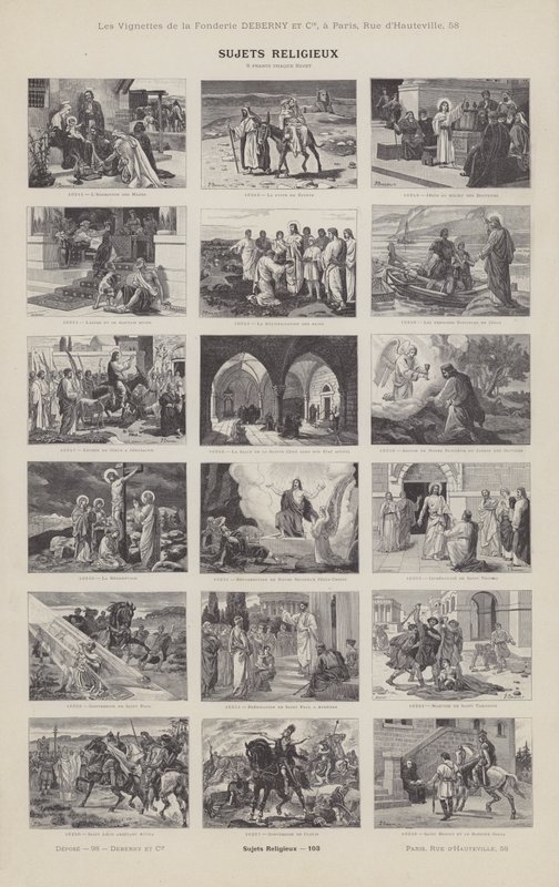 Przedmioty religijne (grafika) autorstwa French School