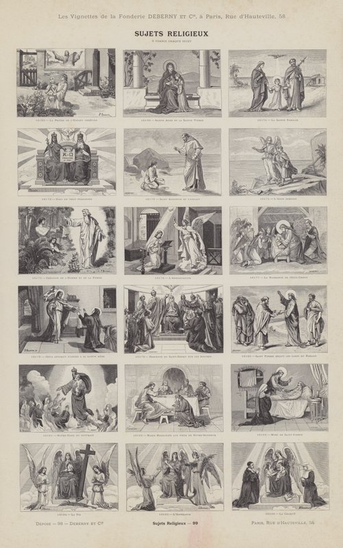 Przedmioty religijne (grafika) autorstwa French School