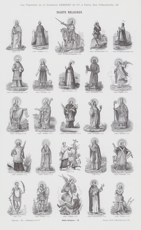 Przedmioty religijne (grafika) autorstwa French School