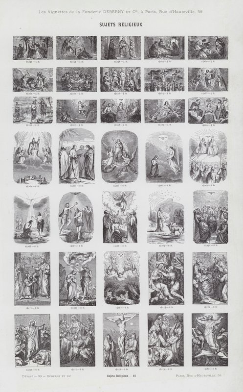 Przedmioty religijne (grafika) autorstwa French School
