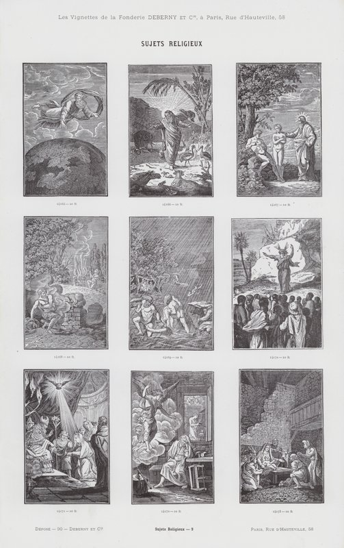 Przedmioty religijne (grafika) autorstwa French School