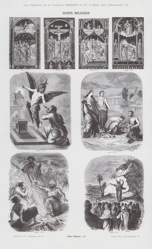Przedmioty religijne (grafika) autorstwa French School