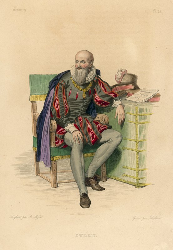 Sully (kolorowy grawer) autorstwa French School