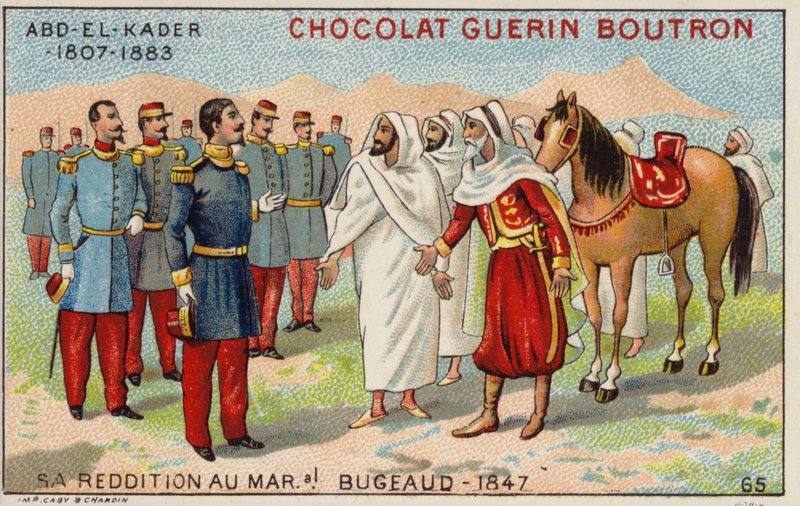 Poddanie Abdelkadera marszałkowi Bugeaud autorstwa French School
